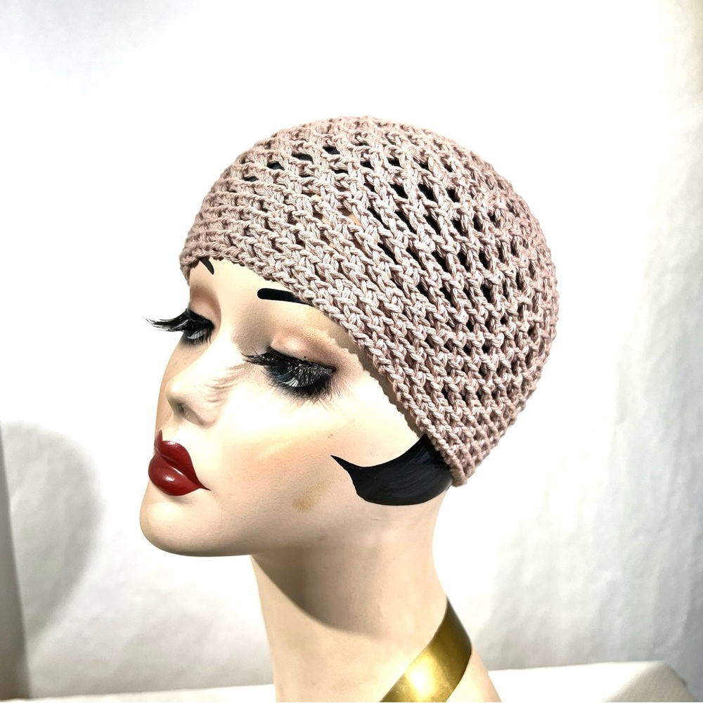 Roman Keflay Boho Tan Handmade Crochet Hat